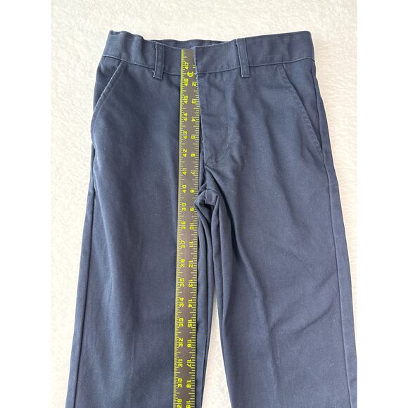 French Toast Adjustable Waist School Uniform Pants Size 10 Slim Navy Blue Chino - Picture 4 of 7